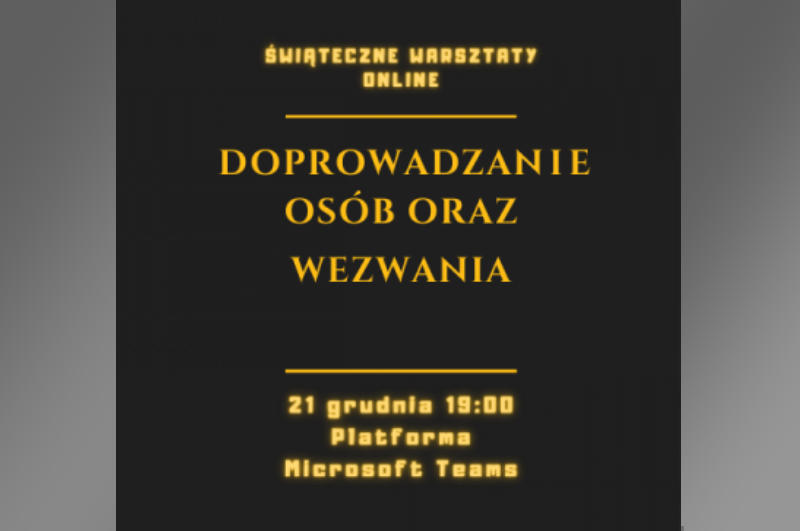 Świąteczne warsztaty online dla studentów WSPiA