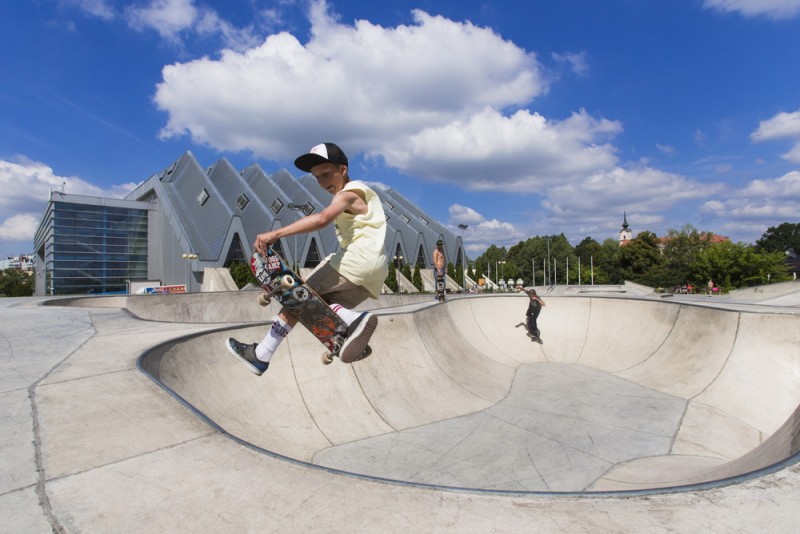 Skatepark. Źródło - Archiwum Urzędu Miasta Rzeszowa - fot. Tadeusz Poźniak.