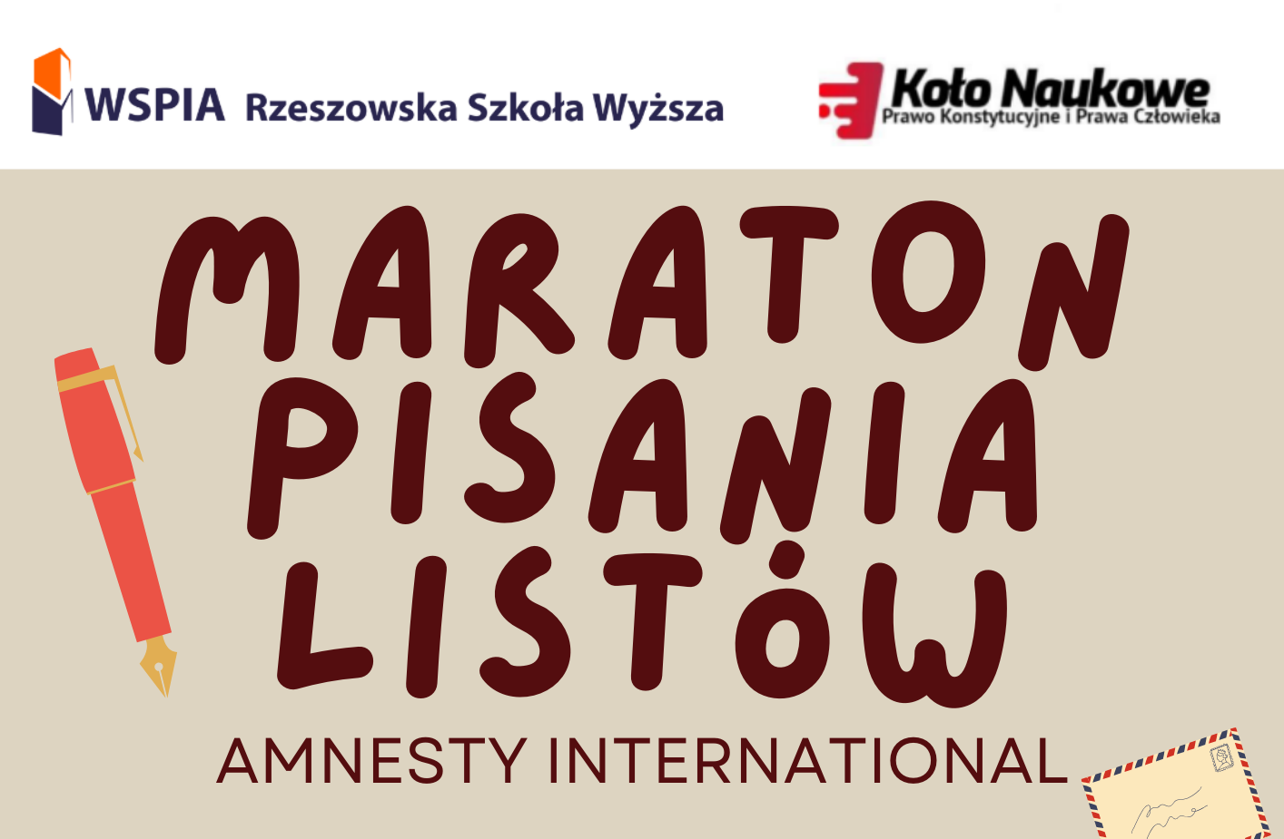 Startuje kolejny Maraton Pisania Listów w WSPiA