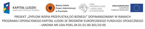 Baner projektu "Dyplom WSPiA Przepustką dla Biznesu